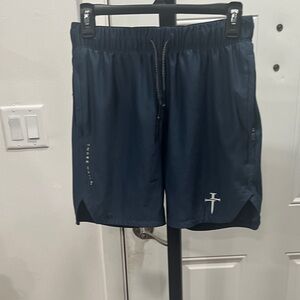 Dark Blue Men's Athletic Shorts by Live Royal